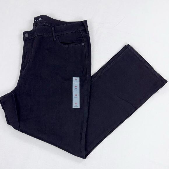 Old Navy Plus Women’s Mid Rise Kicker Bootcut Jean Size 22 2X Black - Picture 2 of 16